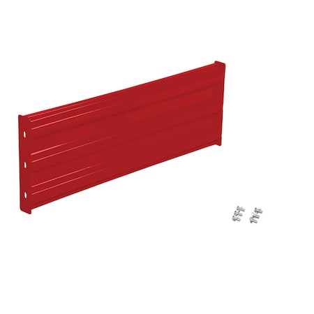 Bolt-On Style Guard Rail 4 Ft Red